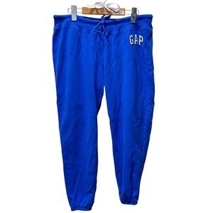 GAP Blue Sweatpants Size: Large Soft Joggers • trackpants soft fleece drawstring
